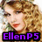 A four- of pixelated images showing a woman with curly blonde hair in various poses and text overlays