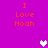 A static image with a bright purple background displays four identical text blocks reading "I Love Noah" in orange pixelated font, with two white and two light purple pixelated hearts scattered around.