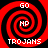 Four identical red and black spiral patterns arranged in a , each containing white text elements