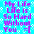 Pixelated text on a blue background with white circular patterns, repeating 'My Life Life is So Hard Without You. =[' in purple letters across two identical
