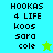Pixelated text and star symbols on split background with cyan and green sections.