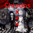 Red text 'Chiodos' and red X symbols on a pixelated background with dark shapes and red fabric elements.