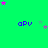 Green background with repeated 'apv' text and scattered pink/purple stars, partially cropped on the right.