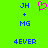 Green background with blue text and a pink heart symbol in the center.
