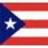 Pixelated flag with red and white stripes, blue triangle containing a white star; adjacent text reads PUERTO RICAN PRIDE in red block letters on solid blue background.