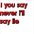 Red pixelated text on white background with gray section, displaying phrases about saying 'lie' and 'true' in a