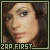 25 pixelated portrait showing a woman's face with varying expressions and eye positions, each bordered by text reading 'ZAP.FIRST' in green