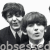 Four black-and-white figures in suits with matching hairstyles stand side-by-side, text reading "obsessed" appears above and below the group.