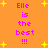 Pixelated orange background with yellow stars and repeated pink text "Elle is the best!!!" in two vertical