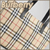 Burberry check-patterned bag with black straps and 'Burberry' text overlay, shown in three views with one frame featuring a small white star effect.
