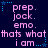 Pixelated text and star graphics repeat across a dark blue background in a pattern with no visible motion