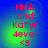 Red text on blue-green gradient background reads "Nick and Katlyn 4ever <3" with subtle green glow effects.