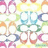 A static pattern of repeating, overlapping infinity symbols in pastel colors on a white background.