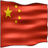Static pixelated image of a red flag with one large yellow star and four smaller yellow stars arranged in an arc on the left side, rendered with horizontal stripes suggesting fabric texture.