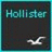 Pixelated icon with teal border, dark background, and light blue text reading 'Hallister' above a white abstract shape.