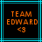 Two identical pixelated display orange text on black backgrounds with cyan borders