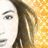 A pixelated contact sheet showing two frames of an animated icon featuring a partial portrait and text on a yellow-orange background.