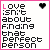 nine pixelated text with pink borders, each displaying variations of the phrase "Love isn't about finding that perfect person but seeing an imperfect person" in black and pink lettering