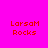 Four identical pixelated text displays on bright pink background with green rectangular overlays shifting positions.
