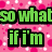 Green pixelated text on a pink polka-dot background with a gray rectangle in the bottom right corner.