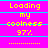A static image with bright pink background and cyan horizontal lines displaying yellow text "Loading my coolness 97%" in two above a dotted line