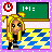 Pixel art animation of a blonde character in a classroom setting with a green chalkboard, blue-yellow checkered floor, and red clock symbol.