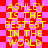 Yellow pixelated text on a red and pink checkered background, repeating 'ASHLEY IS THE BESTEST IN THE WORLD' in a pattern