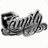 A grayscale icon of a stylized 'F' with internal patterns, featuring a star and abstract shapes on white background.