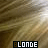 nine identical showing a close-up of light brown hair with the word 'BLONDE' in pixelated text over each