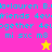 Pixelated text and star icons on a split-color background with cyan text on pink, orange, and yellow sections.