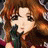 Pixelated static image of a character with long brown hair and dark eyes, wearing a green top against a blurred background.