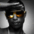 A four- with a grayscale portrait of a person wearing sunglasses and a hand on their head, alongside blue text on pink and gray backgrounds
