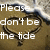 A static image shows a heart-shaped arrangement of dark lines on a brown background with white text reading "Please don't be the tide to wash my heart away.".