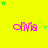 Yellow background with pink 'olivia' text and green stars; gray rectangle in bottom-right corner.