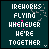 Animated contact sheet of 20 frames showing a text-based buddy icon with glitchy effects and varying spelling errors on dark teal background.