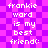 Pixelated text on a purple checkered background with repeated phrases in white block letters.