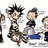 Pixelated cartoon characters on white background with blue text on black background reading 'who looks DEAD now!!!!'