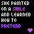 A contact sheet of 10 animated frames showing a pixel art animation with repeating text and hearts on a black background, arranged in a 4x3 grid with one gray placeholder cell.