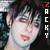 six identical pixelated images showing a person with dark hair and red eyes, each featuring vertical text reading "ZACKY" on the right side