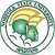A circular icon with a green and gray border contains a stylized green figure with a yellow curved shape above it on a white background.