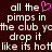Pixelated text on dark brown background with pink heart symbol replacing 'heart' in repeated lyrics.
