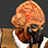 Pixelated image of a person with light brown hair, dark sunglasses, and a white shirt against a dark background.