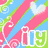 Pixelated of six distinct buddy icons with text and graphics on colorful backgrounds
