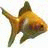 Pixelated fish icon with orange and green hues next to pink text reading 'Pink Chicken' on white background.