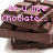 Stack of chocolate bars with pink pixelated text reading "If u like Choclate... and eat ch mamba.. and then.. t yo chocol" across four