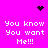 Bright pink background with pixelated text and symbols arranged in a pattern, featuring repeated phrases and animated elements