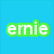 six with text and images: a jumping person, a rock, and Earth, with green text reading ernie, will, your