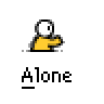 Animated contact sheet of a yellow stick figure character with white head performing various actions across 23 frames, including knocking, speaking via text bubbles, and sitting alone on gray background.