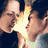 Four distinct scenes from a romantic movie featuring two characters in intimate and emotional moments.