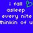Blue background with white pixelated text reading 'i fall asleep every nite thinkin of u' and a green heart symbol, displayed in two identical side-by-side